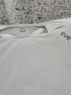 TYR Men's White Short-Sleeve Performance Tee
